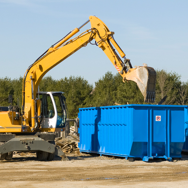 are there any restrictions on where a residential dumpster can be placed in Brockwell Arkansas